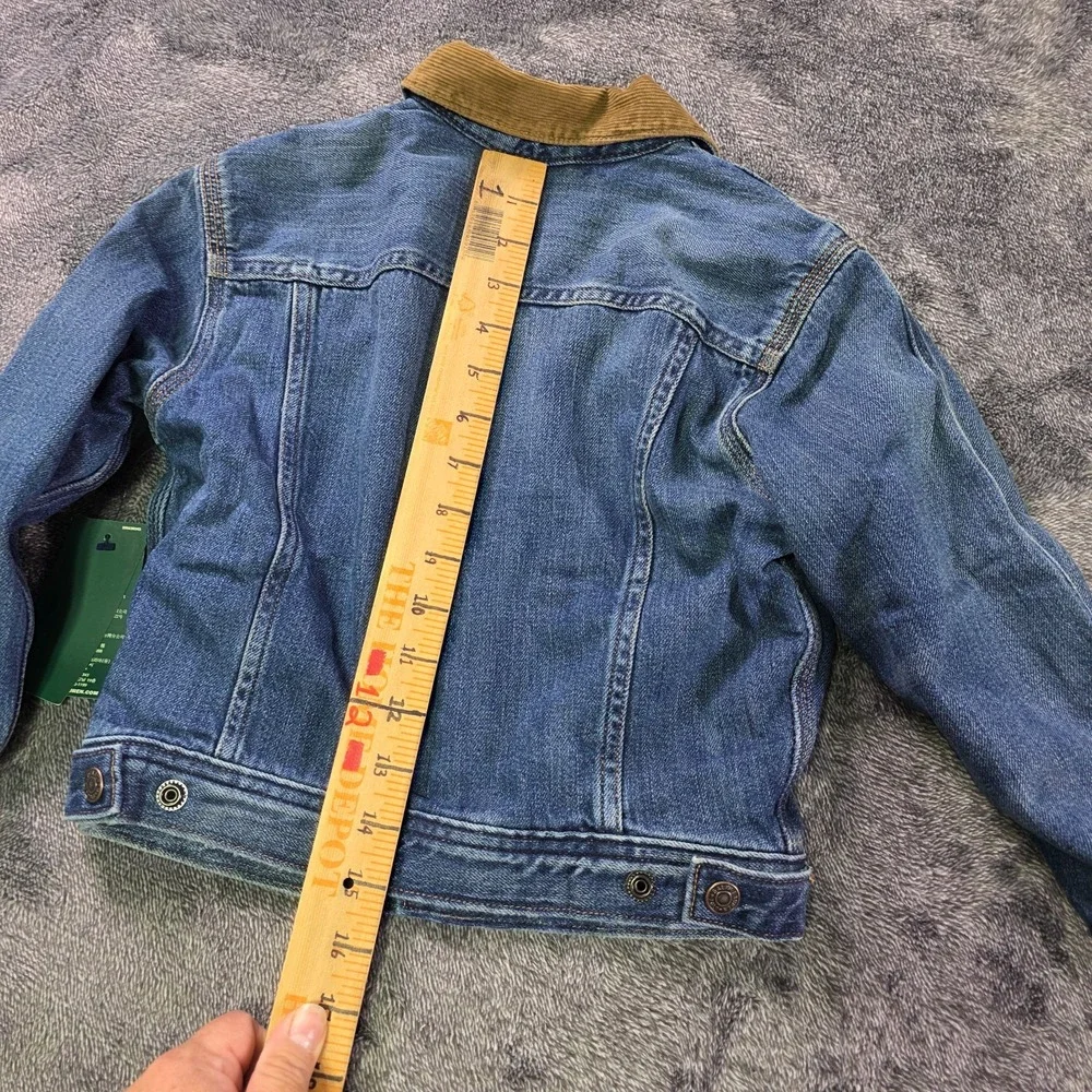Ralph Lauren Polo Country Corduroy Collar Denim Jacket Kids Size 5 Unisex